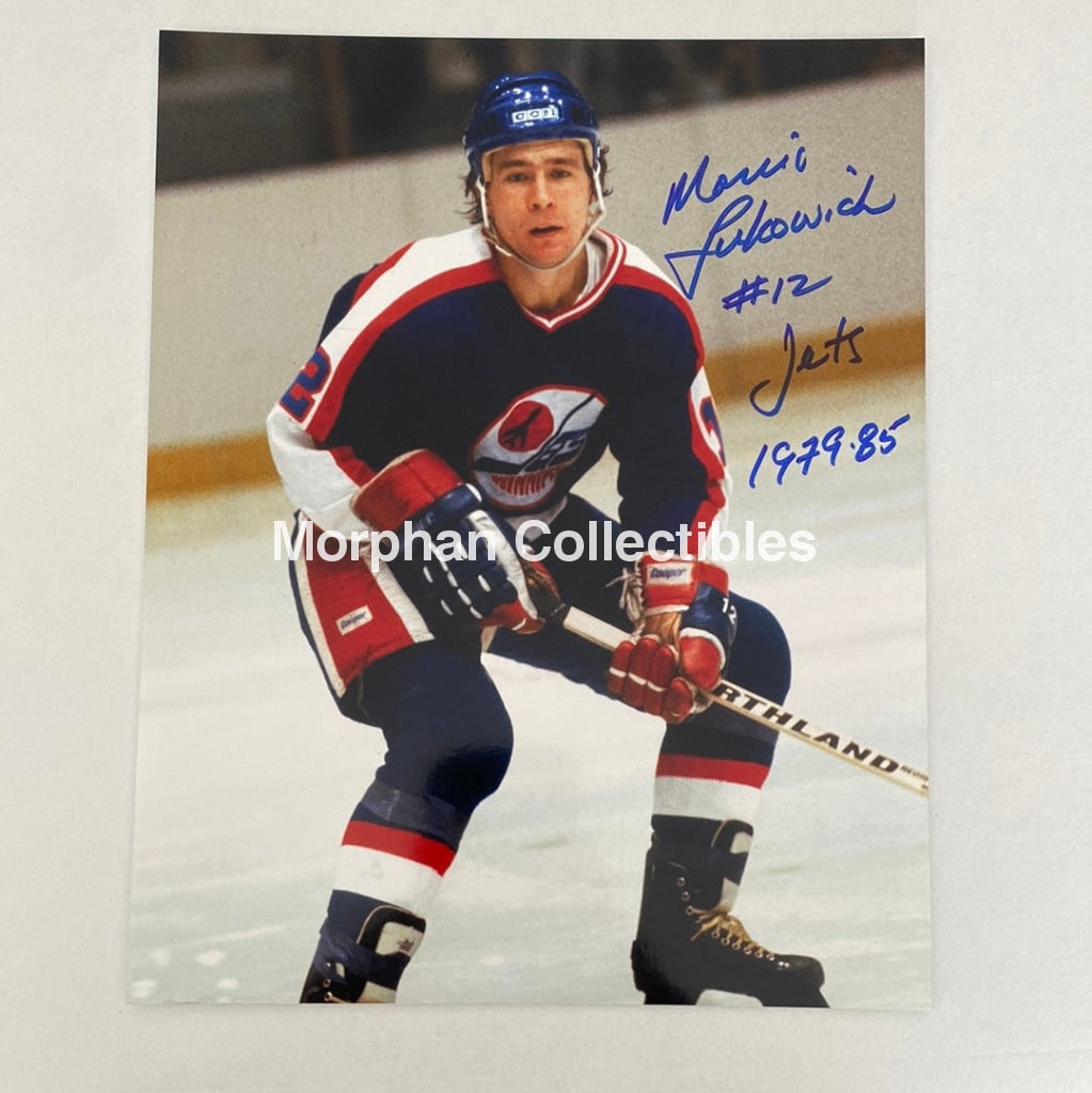 Morris Lukowich - Autographed 8X10 Photo Winnipeg Jets