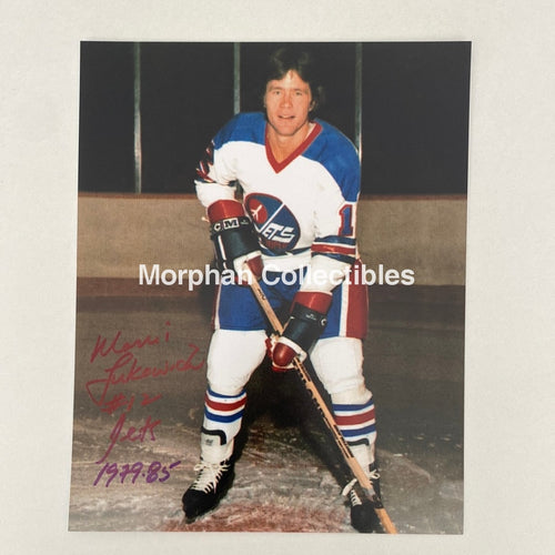 Morris Lukowich - Autographed 8X10 Photo Winnipeg Jets