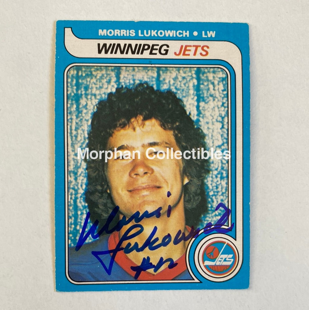 Morris Lukowich - Autographed Card Opc 1979-80