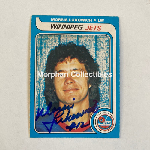 Morris Lukowich - Autographed Card Opc 1979-80