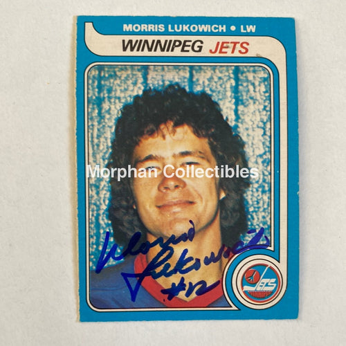 Morris Lukowich - Autographed Card Opc 1979-80