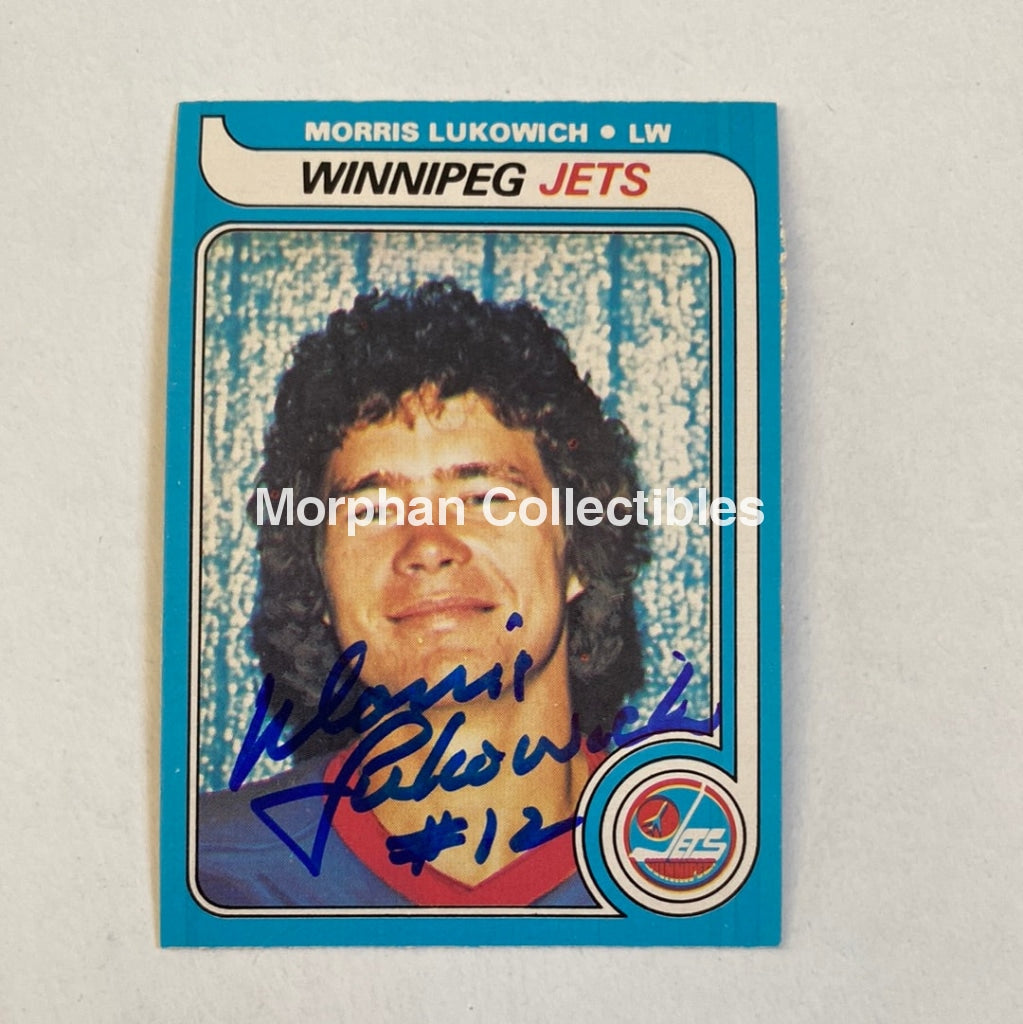Morris Lukowich - Autographed Card Opc 1979-80