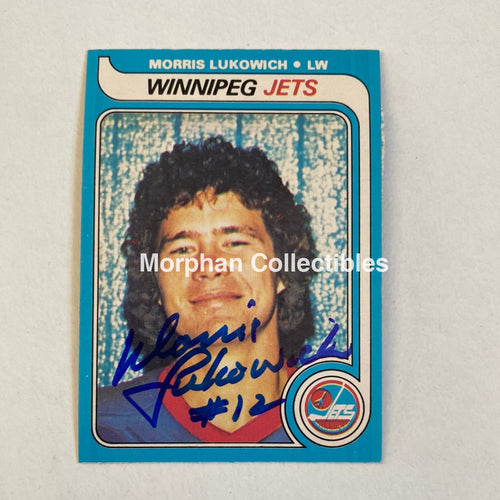 Morris Lukowich - Autographed Card Opc 1979-80