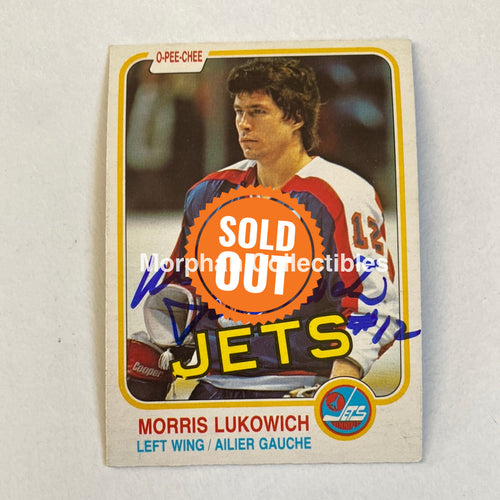 Morris Lukowich - Autographed Card Opc 1981-82