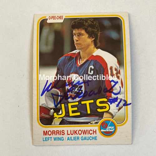 Morris Lukowich - Autographed Card Opc 1981-82