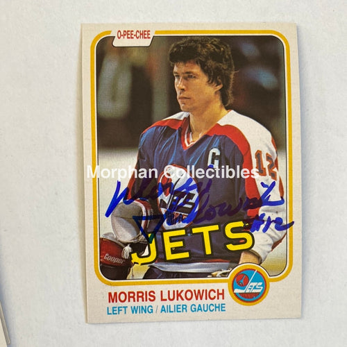 Morris Lukowich - Autographed Card Opc 1981-82