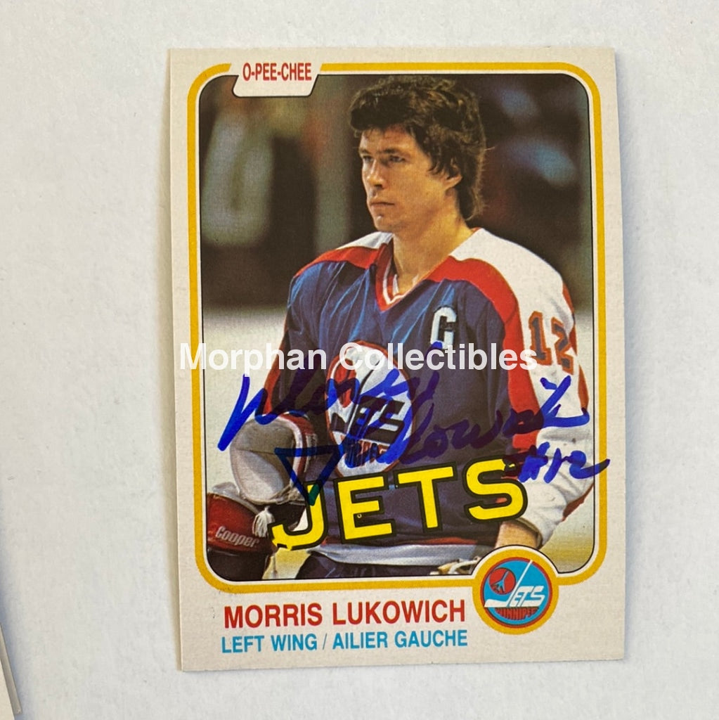 Morris Lukowich - Autographed Card Opc 1981-82