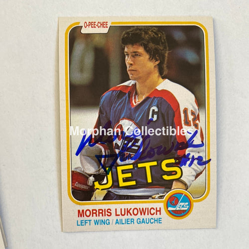 Morris Lukowich - Autographed Card Opc 1981-82