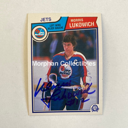 Morris Lukowich - Autographed Card Opc 1983-84