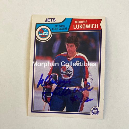 Morris Lukowich - Autographed Card Opc 1983-84