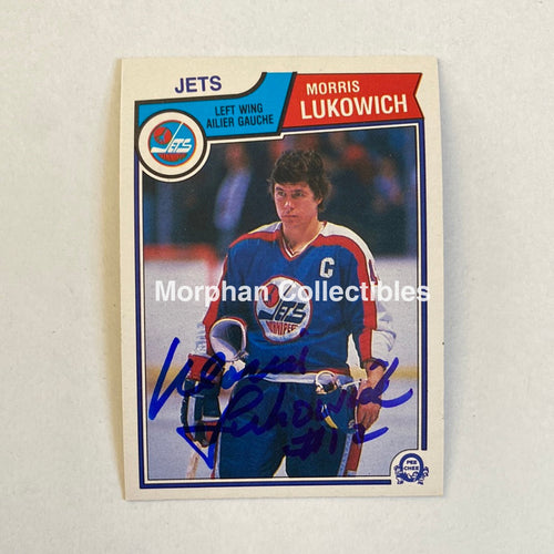 Morris Lukowich - Autographed Card Opc 1983-84