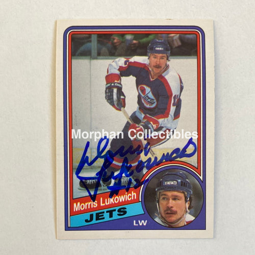 Morris Lukowich - Autographed Card Opc 1984-85