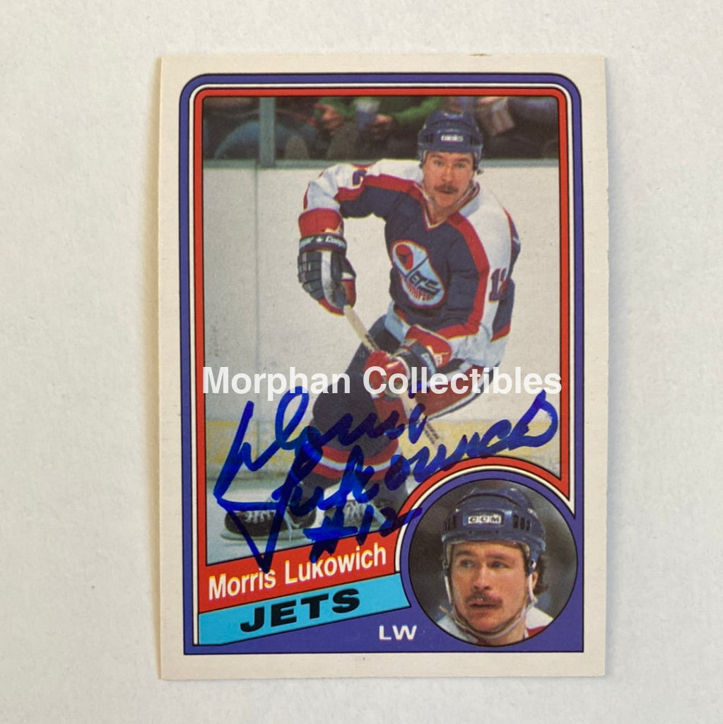 Morris Lukowich - Autographed Card Opc 1984-85