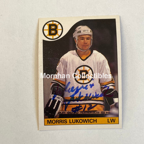 Morris Lukowich - Autographed Card Opc 1985-86