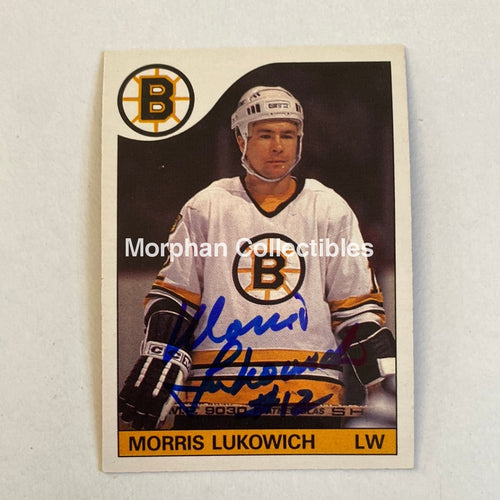 Morris Lukowich - Autographed Card Opc 1985-86