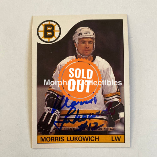 Morris Lukowich - Autographed Card Opc 1985-86
