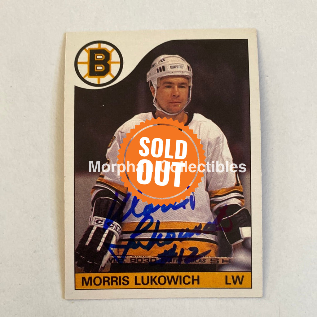 Morris Lukowich - Autographed Card Opc 1985-86