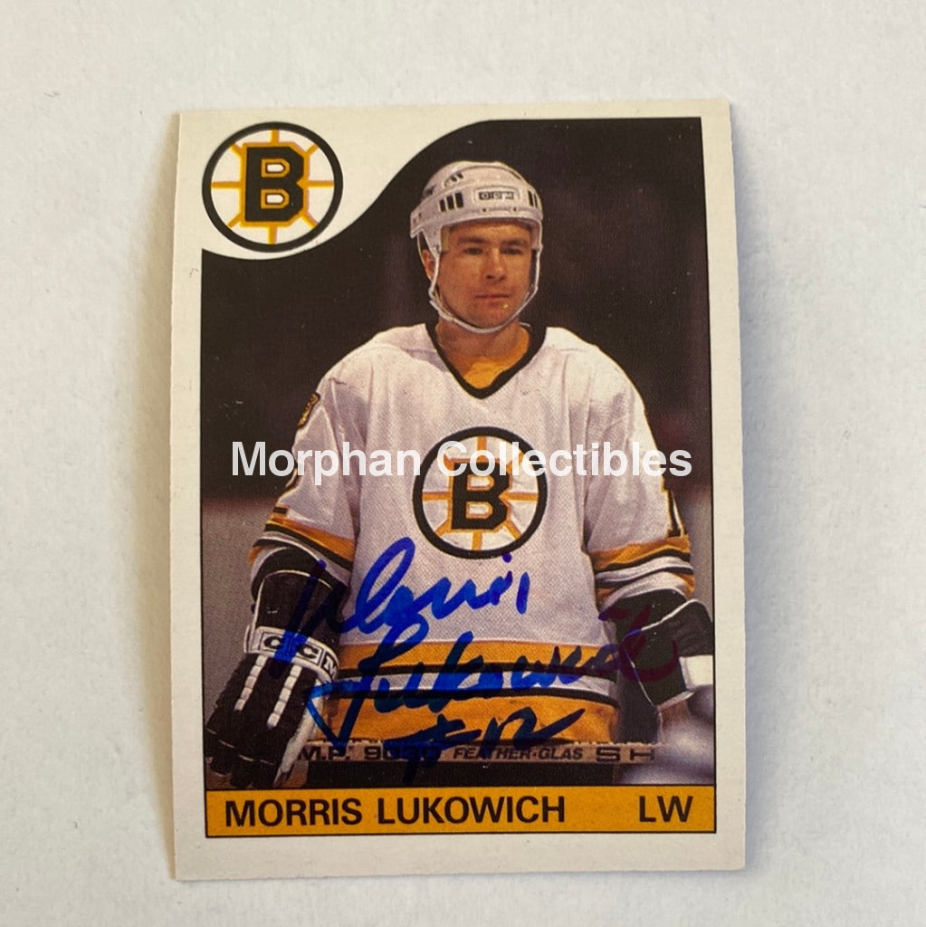 Morris Lukowich - Autographed Card Opc 1985-86