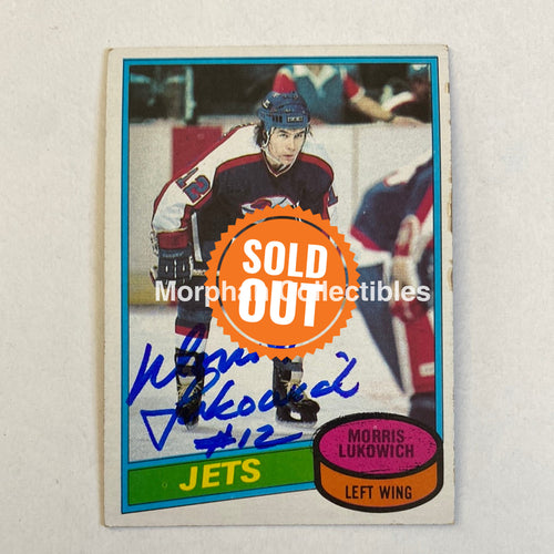 Morris Lukowich - Autographed Card Topps 1980-81