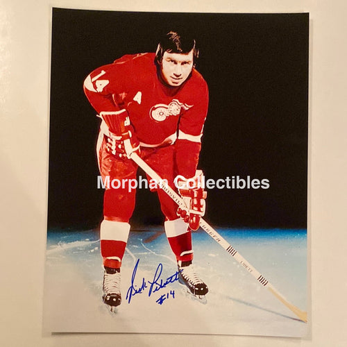 Nick Libett - Autographed 8X10 Detroit Red Wings Photo