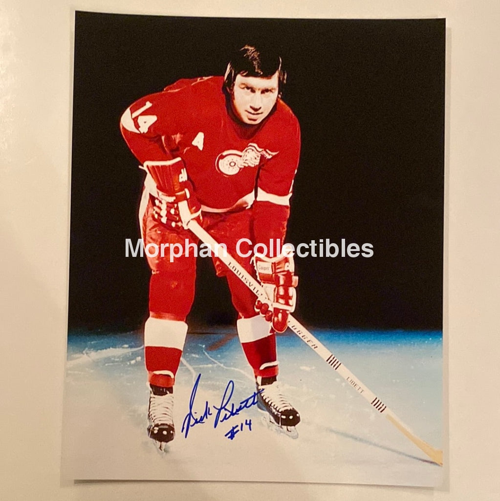 Nick Libett - Autographed 8X10 Detroit Red Wings Photo