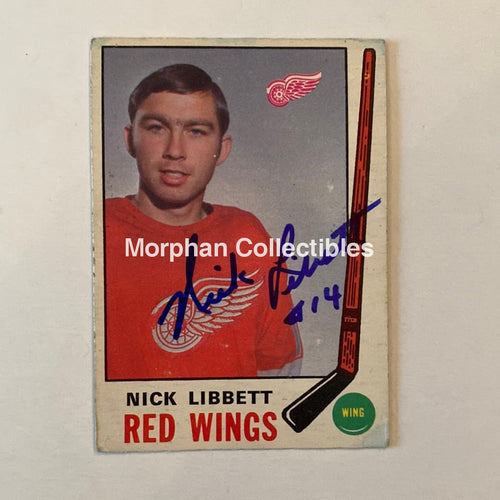 Nick Libett - Autographed Card Opc 1969-70