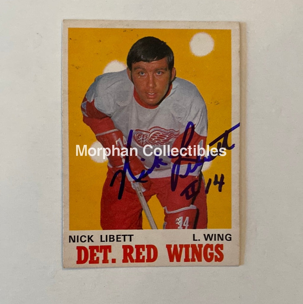 Nick Libett - Autographed Card Opc 1970-71