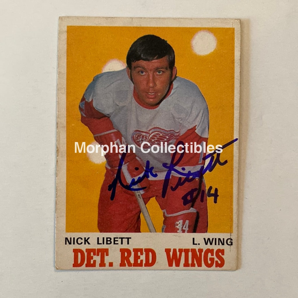 Nick Libett - Autographed Card Opc 1970-71