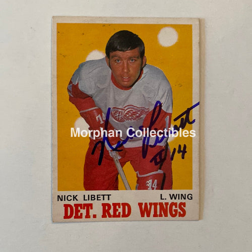 Nick Libett - Autographed Card Opc 1970-71