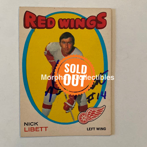 Nick Libett - Autographed Card Opc 1971-72