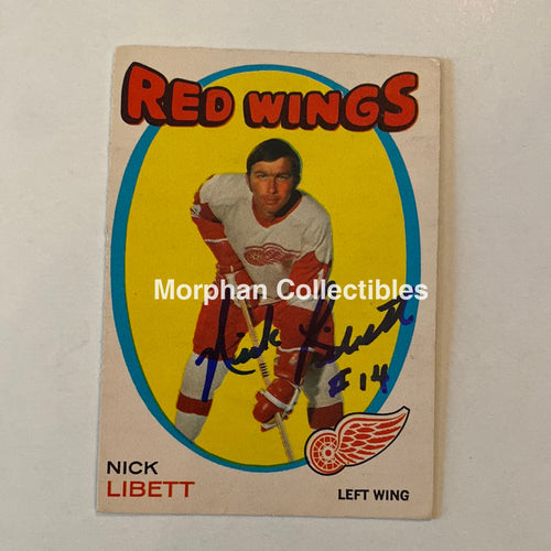 Nick Libett - Autographed Card Opc 1971-72