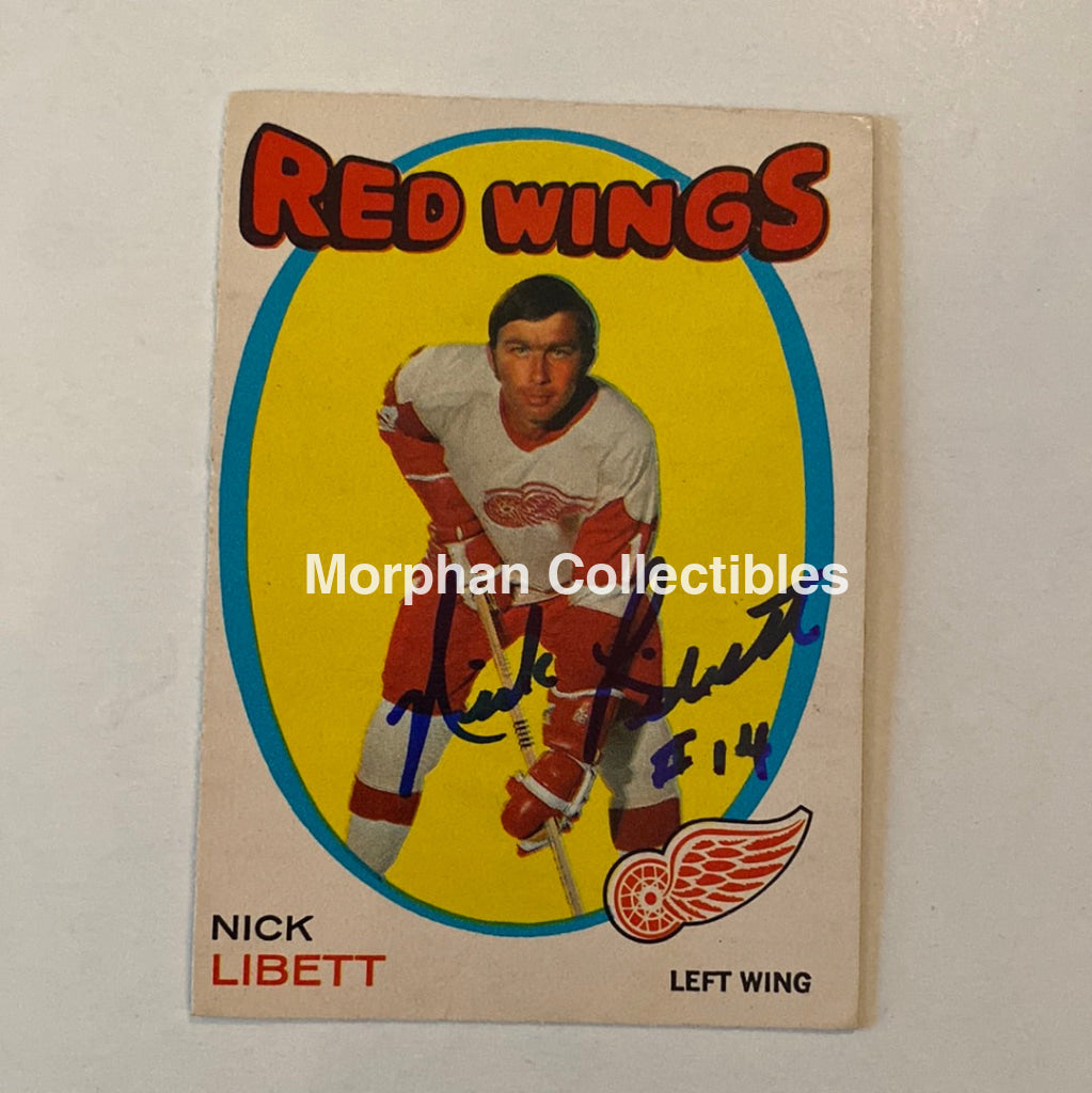 Nick Libett - Autographed Card Opc 1971-72