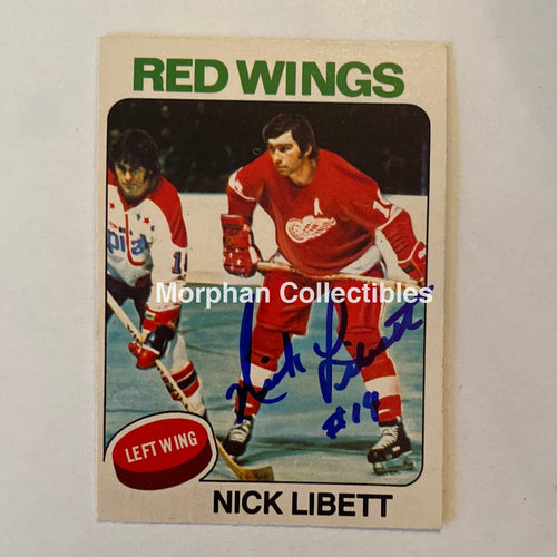 Nick Libett - Autographed Card Opc 1975-76