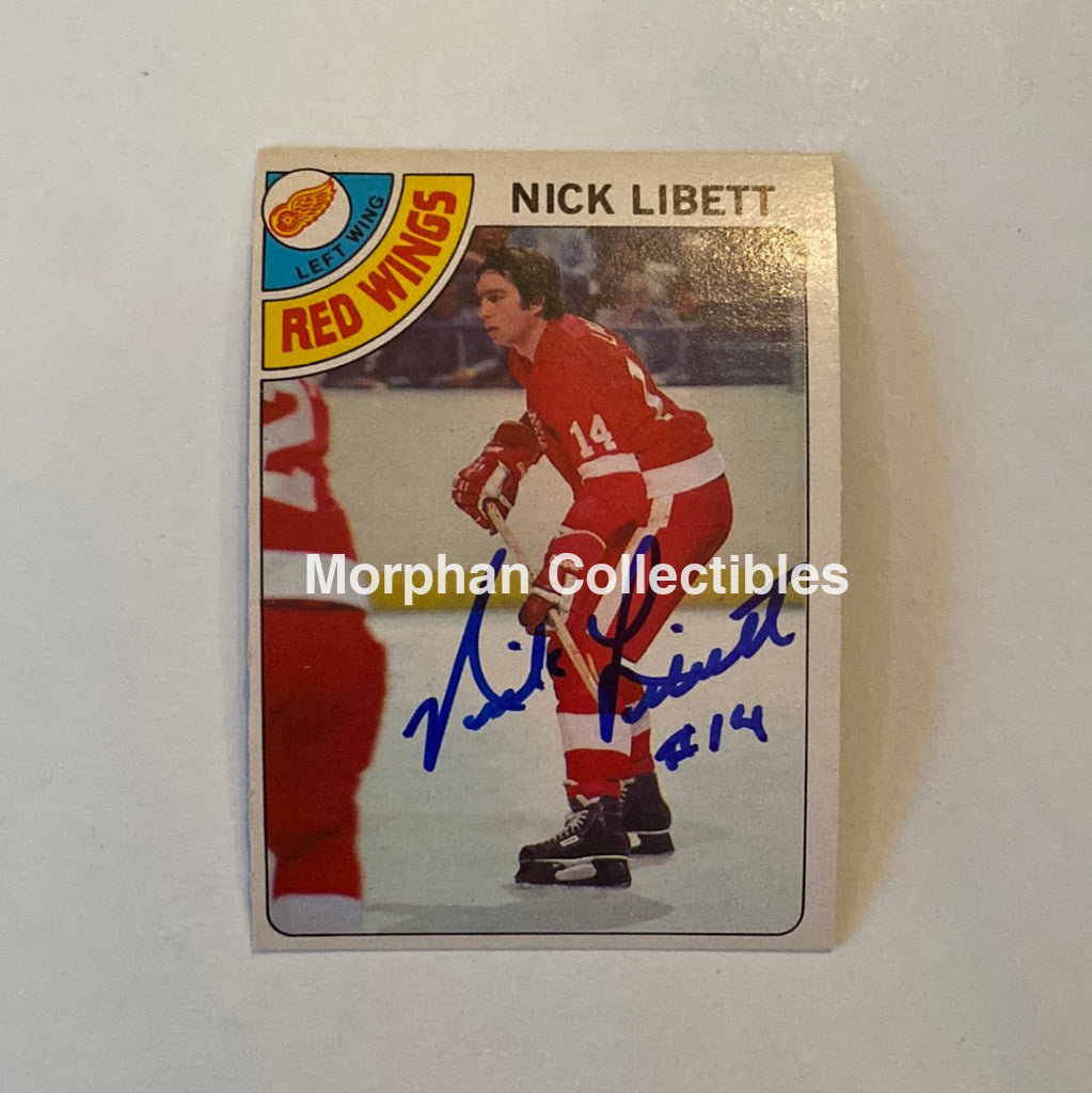 Nick Libett - Autographed Card Opc 1978-79