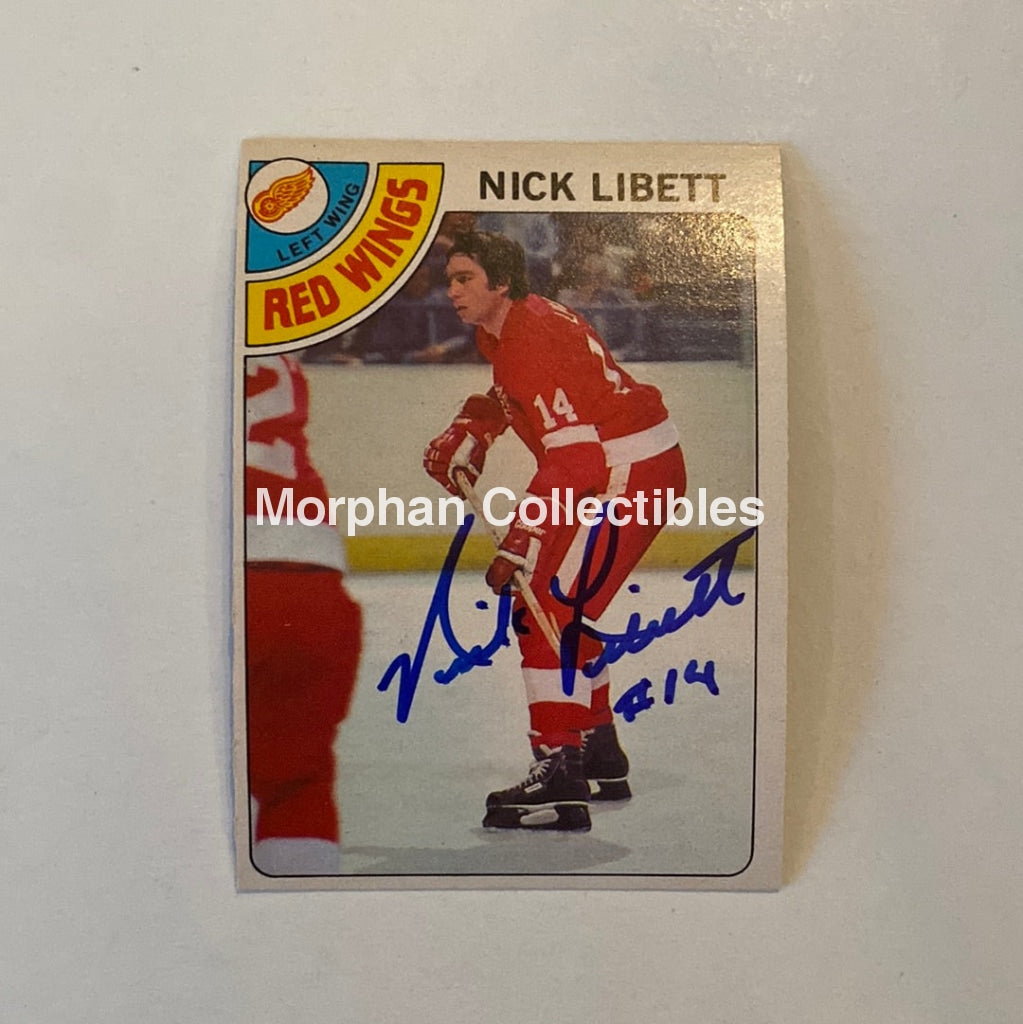 Nick Libett - Autographed Card Opc 1978-79