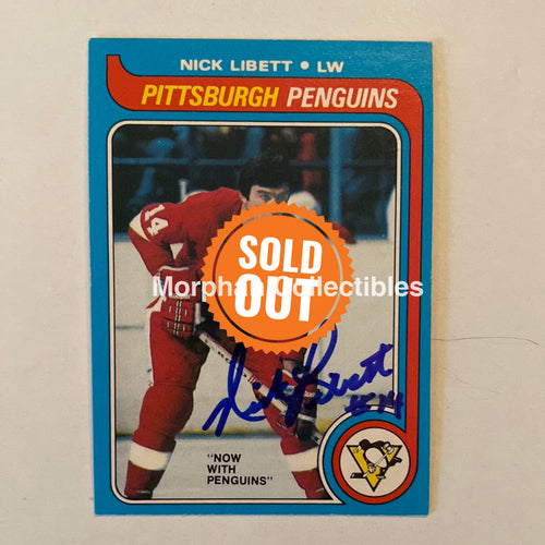 Nick Libett - Autographed Card Opc 1979-80