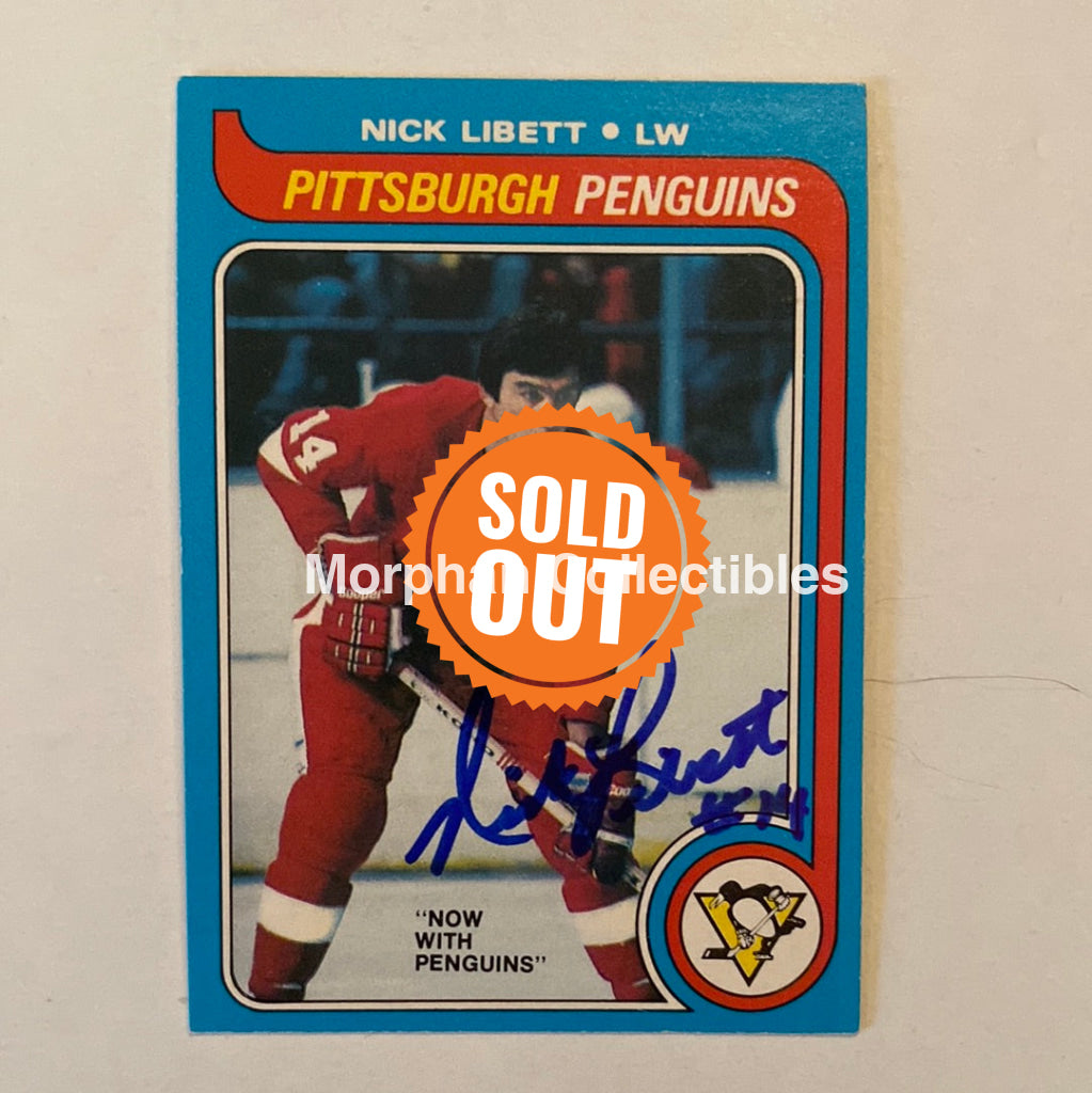 Nick Libett - Autographed Card Opc 1979-80