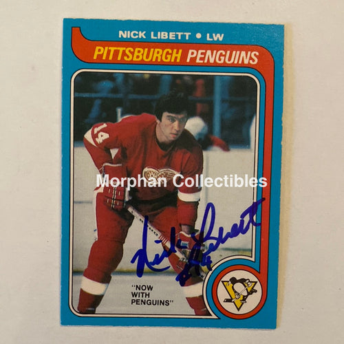 Nick Libett - Autographed Card Opc 1979-80