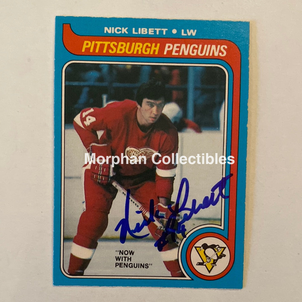 Nick Libett - Autographed Card Opc 1979-80