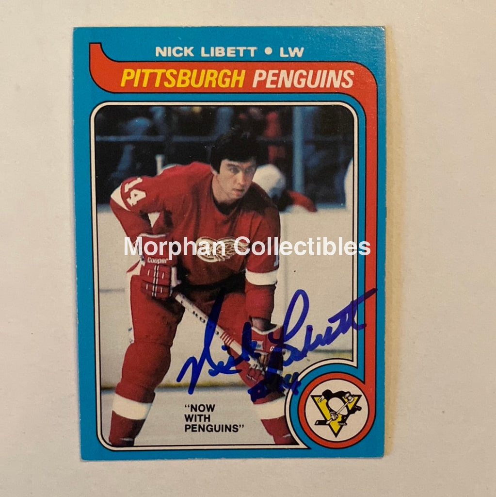 Nick Libett - Autographed Card Opc 1979-80