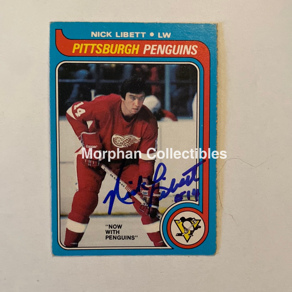 Nick Libett - Autographed Card Opc 1979-80