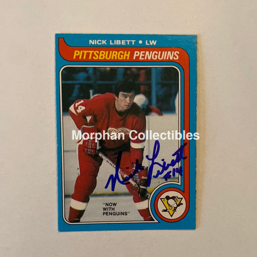 Nick Libett - Autographed Card Opc 1979-80