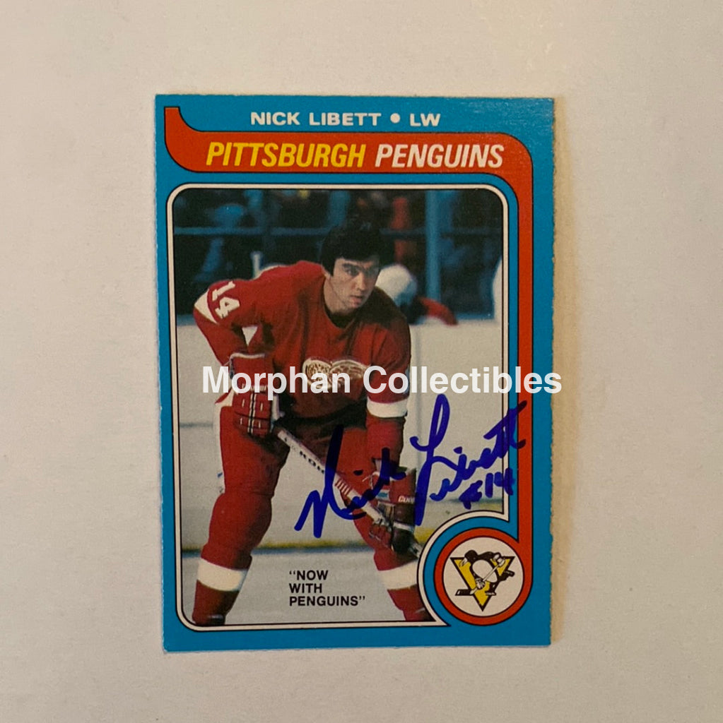 Nick Libett - Autographed Card Opc 1979-80