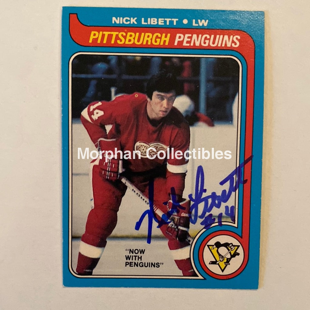 Nick Libett - Autographed Card Opc 1979-80