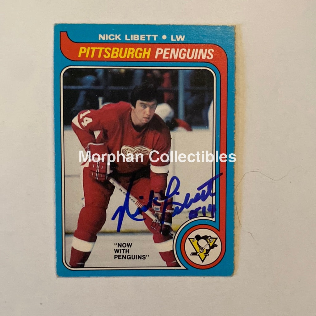 Nick Libett - Autographed Card Opc 1979-80