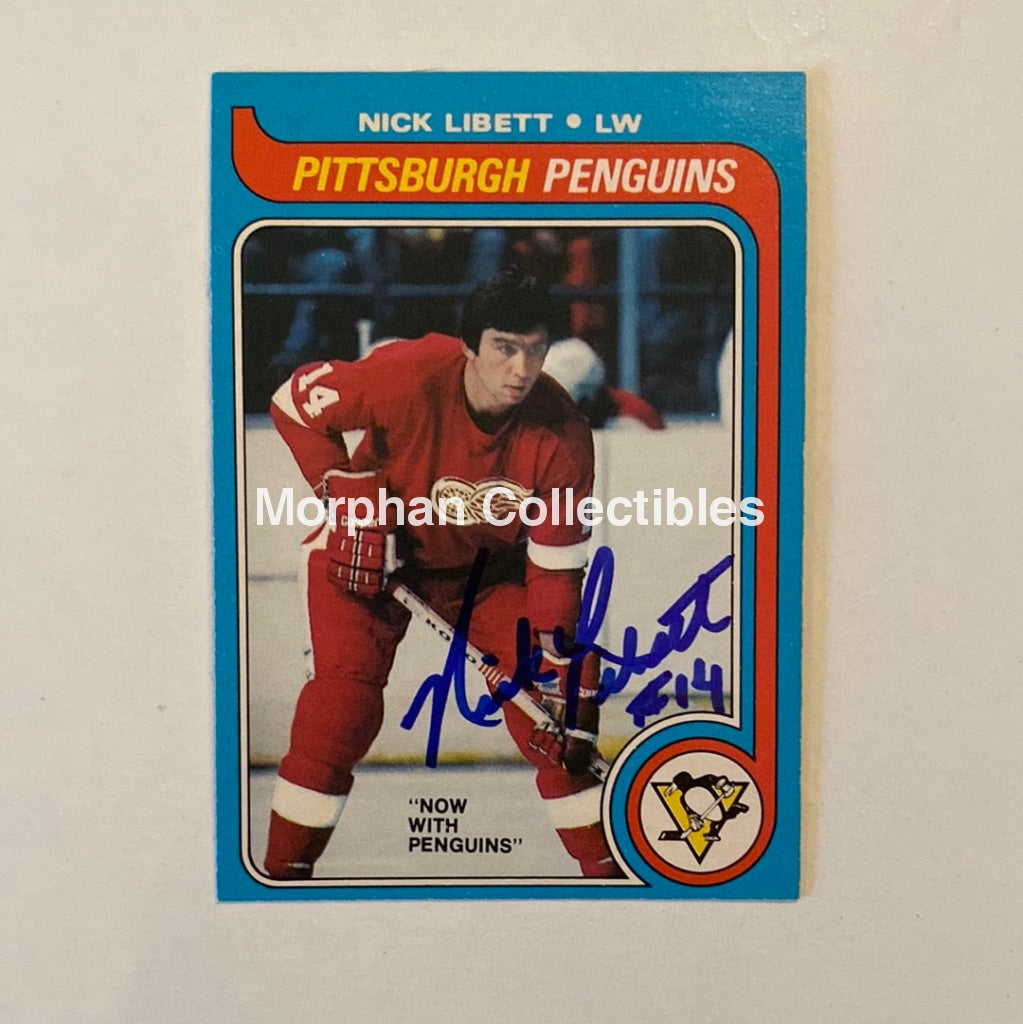 Nick Libett - Autographed Card Opc 1979-80