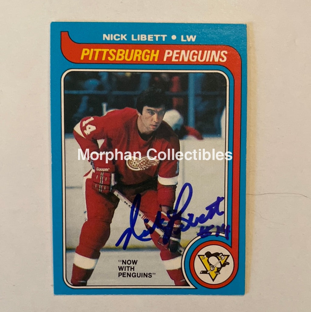 Nick Libett - Autographed Card Opc 1979-80