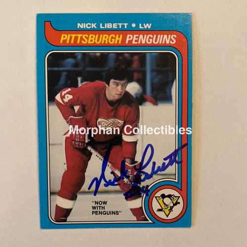 Nick Libett - Autographed Card Opc 1979-80