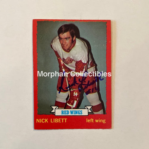 Nick Libett - Autographed Card Topps 1973-74