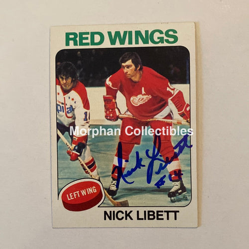Nick Libett - Autographed Card Topps 1975-76